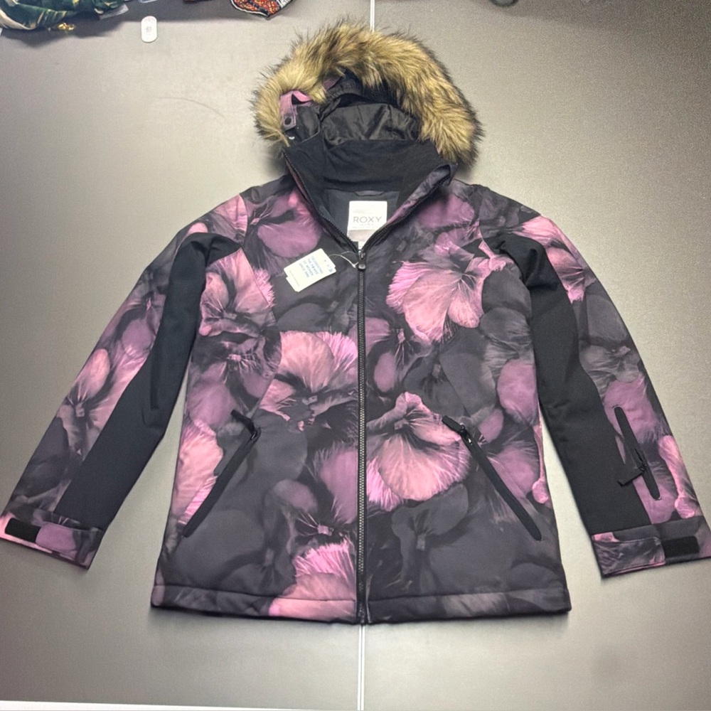 NWT RoxyGirls Silverwinter Jacket Girls Size XXL 16 Ski Snowboard Coat Insulated